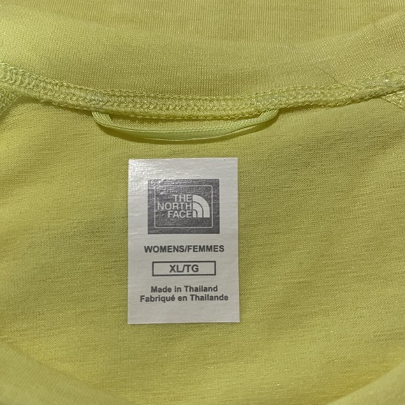 The North Face Vaporwick Tshirt Short Sleeve Lightweight Yellow Womens XL New - Picture 8 of 10
